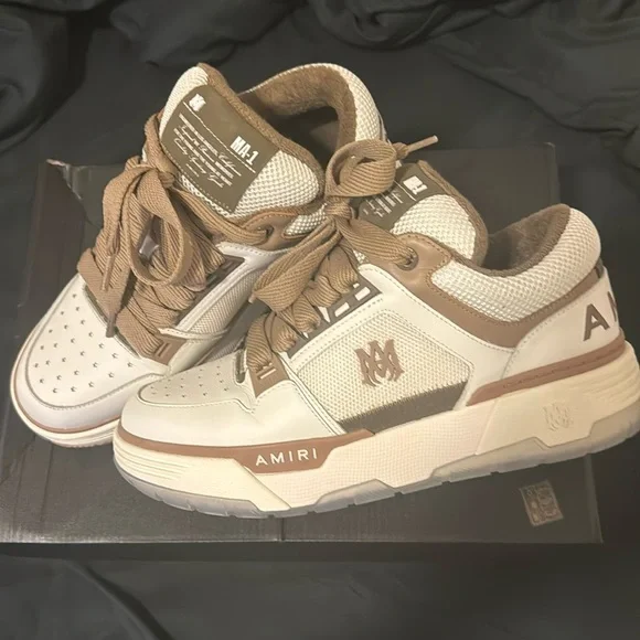 AMIRI | Shoes | Amiri Ma White Brown | Poshmark